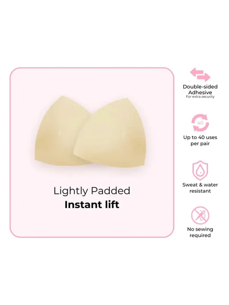 Invisible Lift Bra Inserts – Invisible Sticky Pads for Low-Cut Outfits